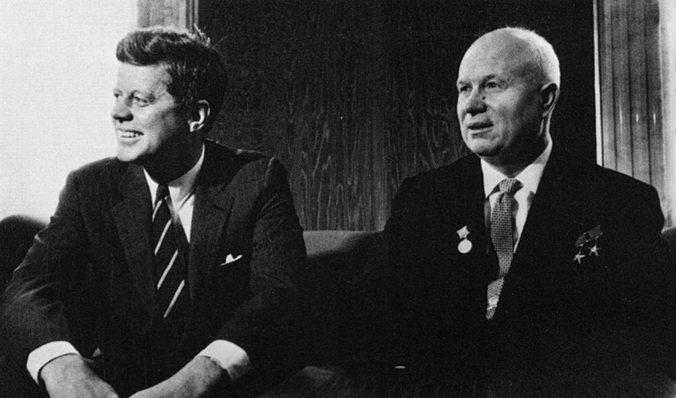 John F. Kennedy and Nikita Khrushchev in Vienna, Austria 